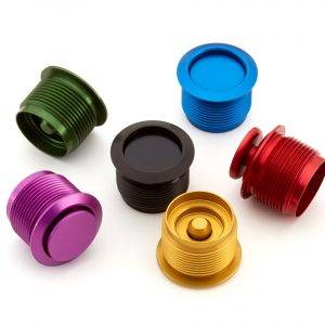 anodised buttons turned parts 2